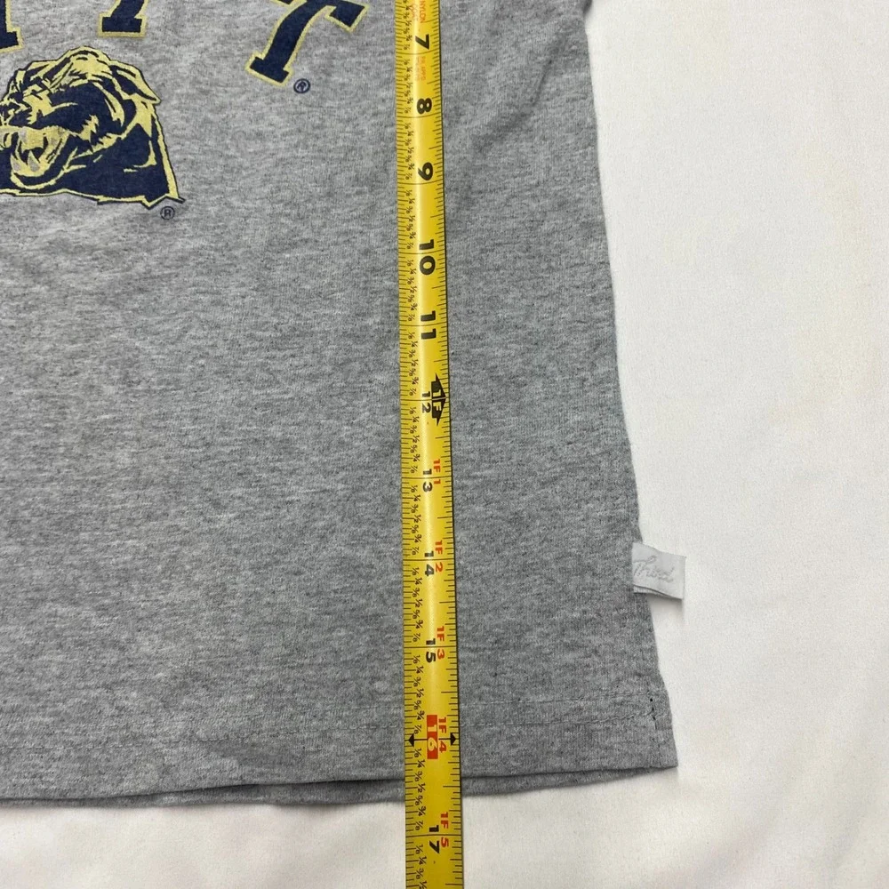 Third Street Pitt Panthers Long Sleeve T-Shirt Youth YXS 5 Gray Navy Blue USA